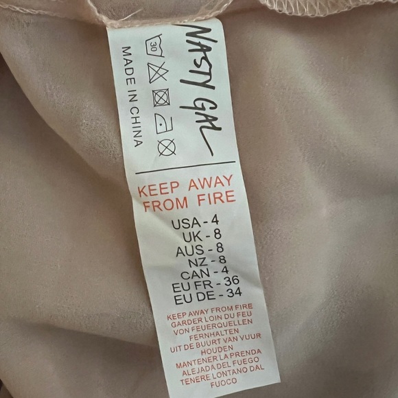 Nasty Gal Ruffle Chiffon Tie Front Blouse - Picture 14 of 15